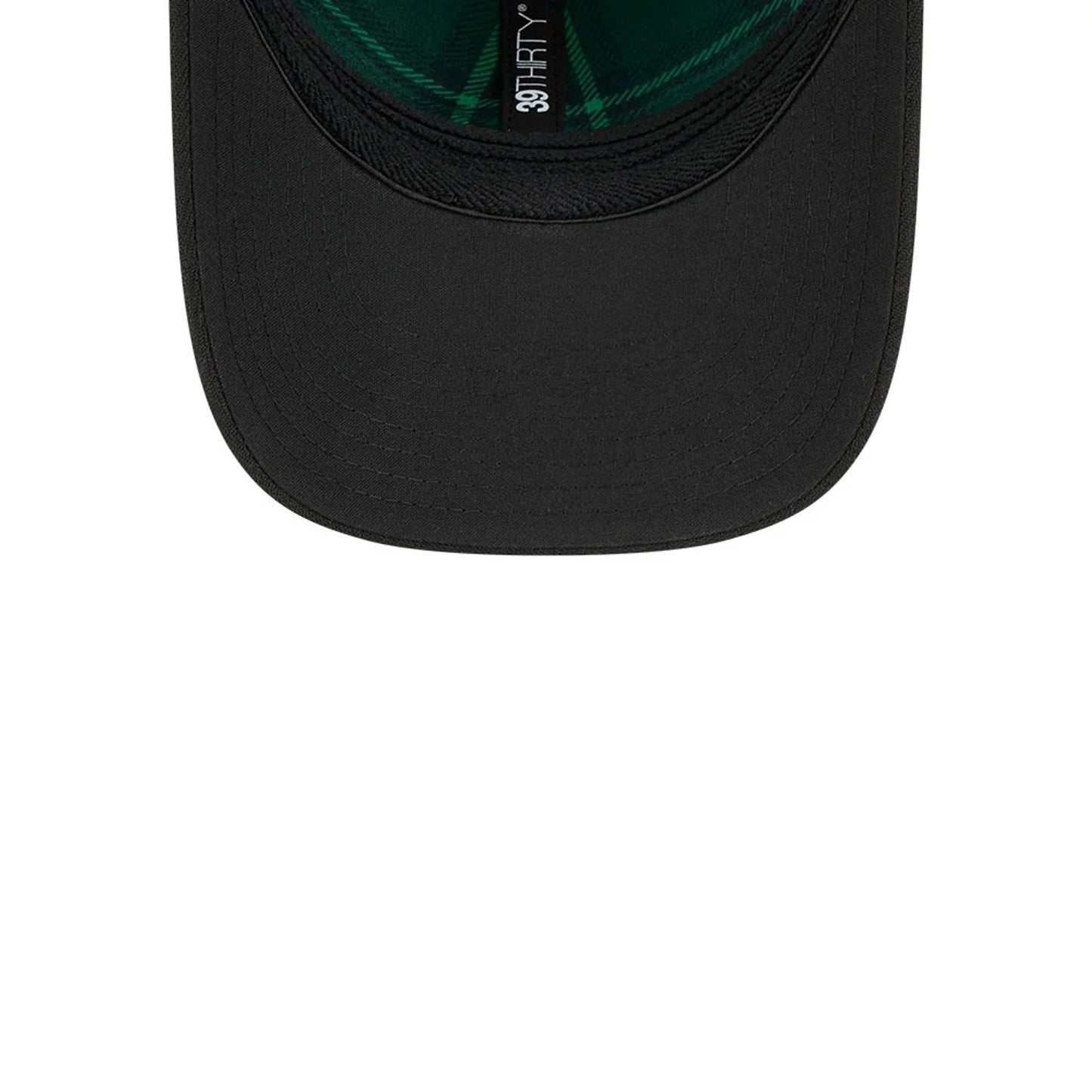 Pictured is this MLB Saint Patrick's Day Philadelphia Phillies 39THIRTY M-Crown A-Frame Stretch Fit cap in black. 7