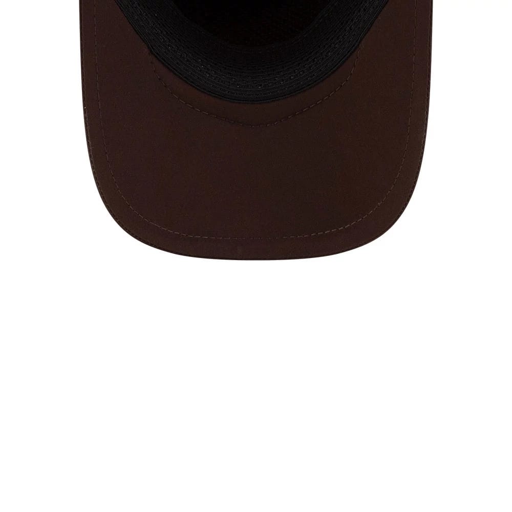 Pictured is this MLB Batting Practice 2026 San Diego Padres 9FORTY Apex cap in dark brown. 7