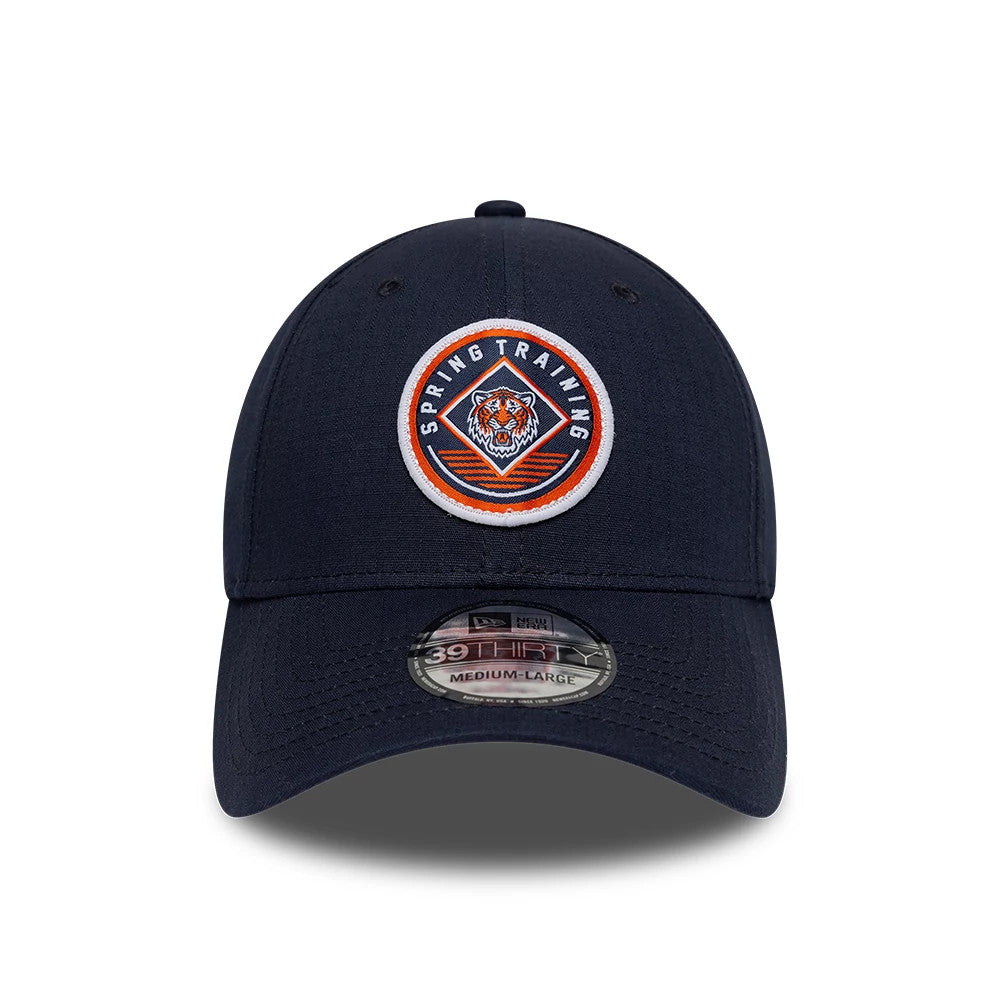 Pictured is this MLB Ripstop Detroit Tigers 39THIRTY Stretch Fit cap in navy. 3