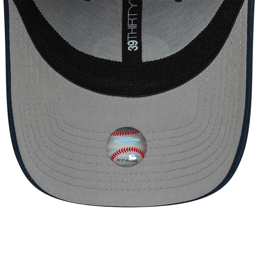 Pictured is this MLB Ripstop LA Dodgers 39THIRTY Stretch Fit cap in dark blue. 2