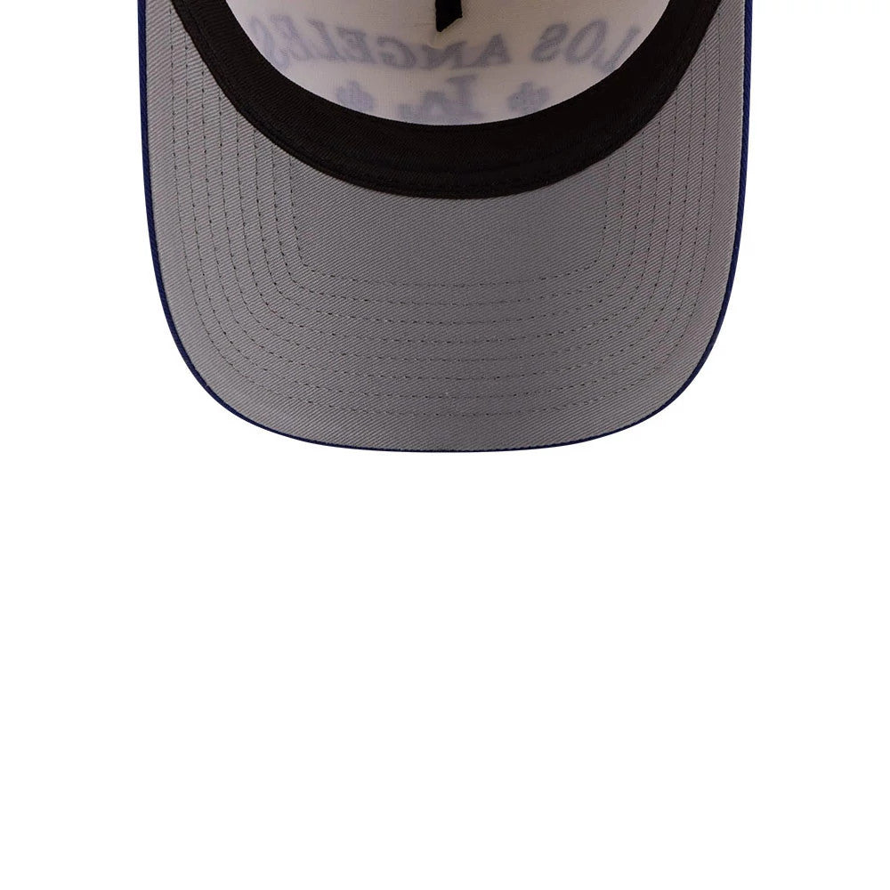 Pictured is this MLB Rope LA Dodgers 9FORTY A-Frame cap in cream. 2