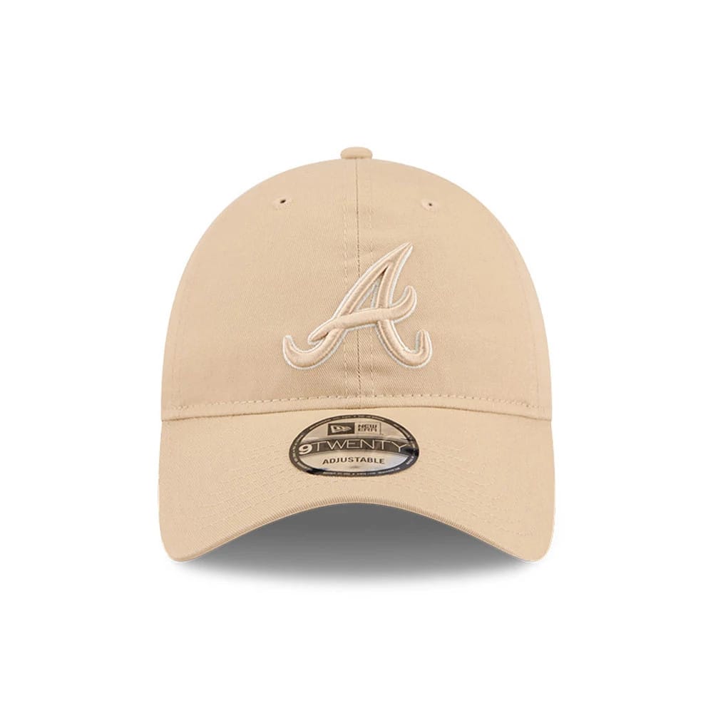 Pictured is this MLB Colours Atlanta Braves 9TWENTY cap in light beige. 2