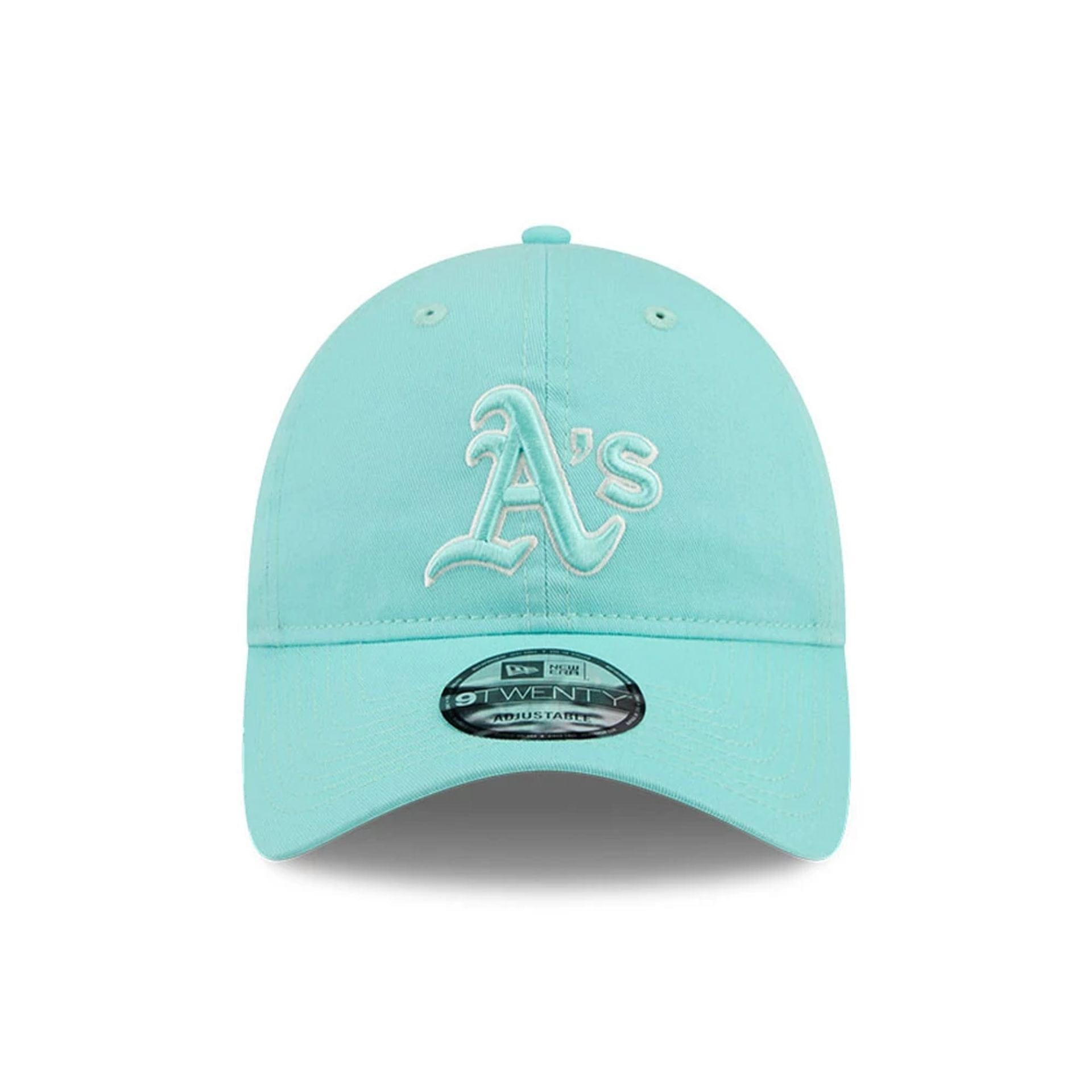 Pictured is this MLB Colours Athletics 9TWENTY cap in turquoise. 2