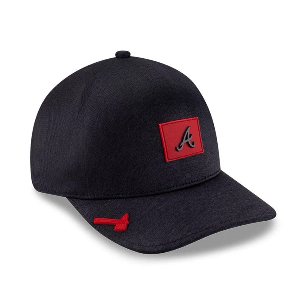 Pictured is this MLB Clubhouse Atlanta Braves 39THIRTY Infinity Stretch Fit cap in navy. 1
