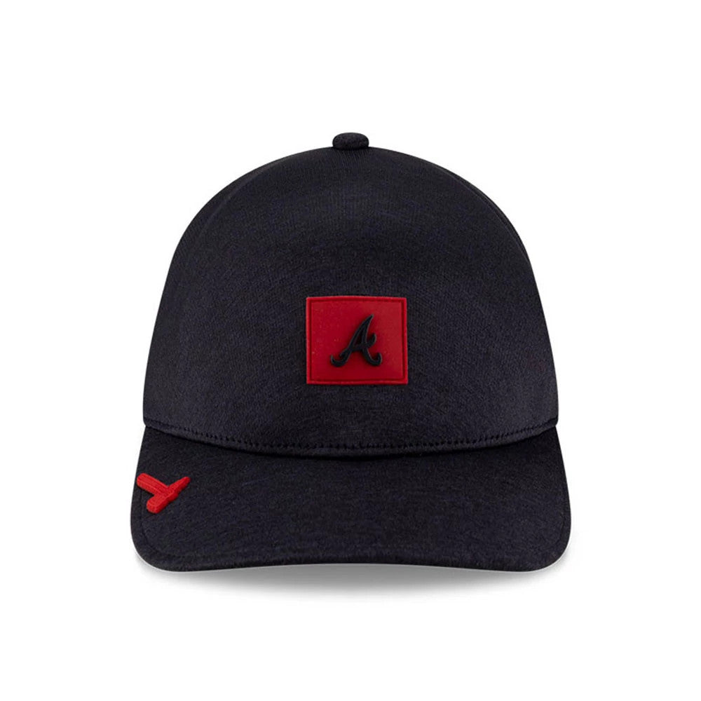Pictured is this MLB Clubhouse Atlanta Braves 39THIRTY Infinity Stretch Fit cap in navy. 2