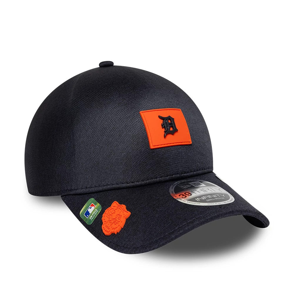 Pictured is this MLB Clubhouse Detroit Tigers 39THIRTY Infinity Stretch Fit cap in navy. 1