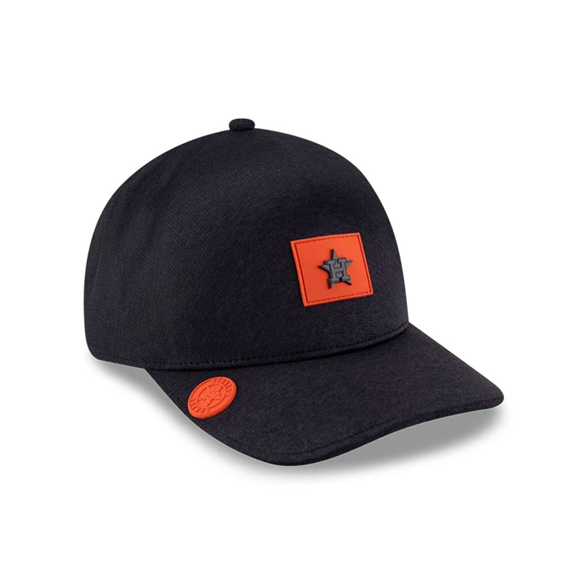 Pictured is this MLB Clubhouse Houston Astros 39THIRTY Infinity Stretch Fit cap in navy. 1