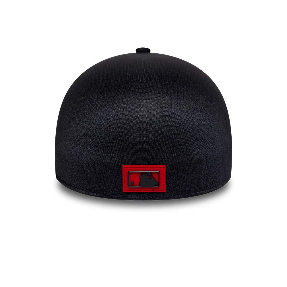 Pictured is this MLB Clubhouse Boston Red Sox 39THIRTY Infinity Stretch Fit cap in navy. 4
