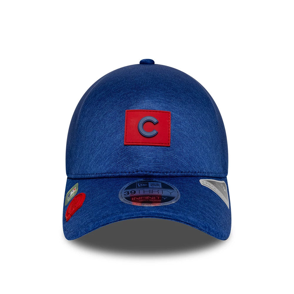 Pictured is this MLB Clubhouse Chicago Cubs 39THIRTY Infinity Stretch Fit cap in blue. 2