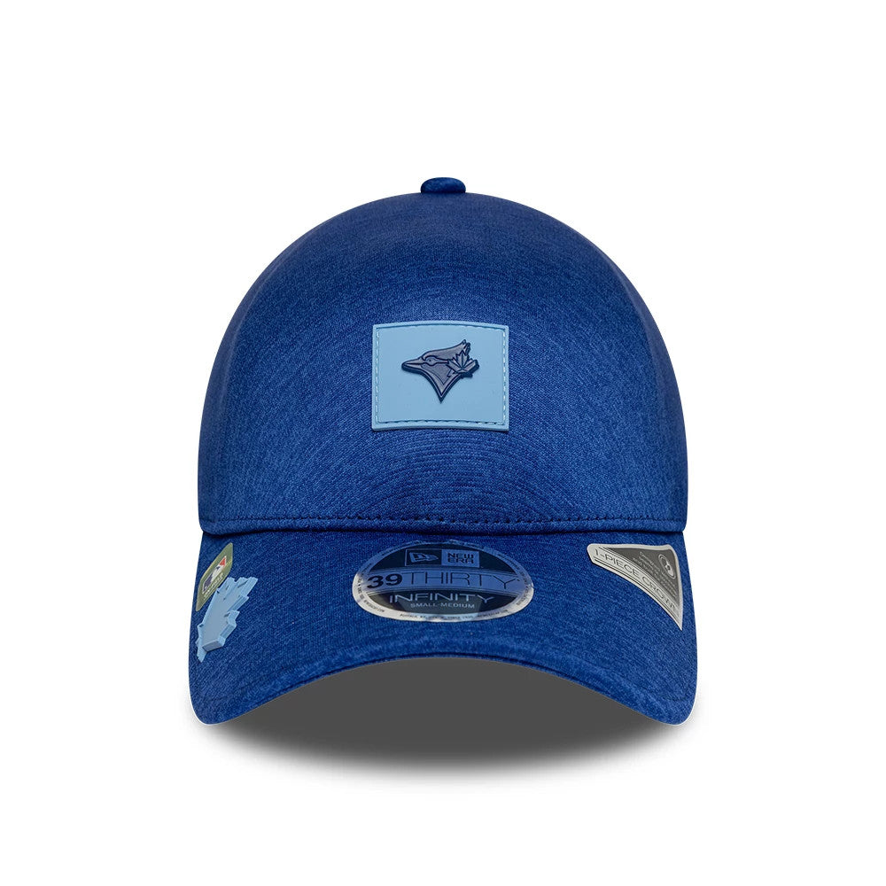 Pictured is this MLB Clubhouse Toronto Blue Jays 39THIRTY Infinity Stretch Fit cap in blue. 2