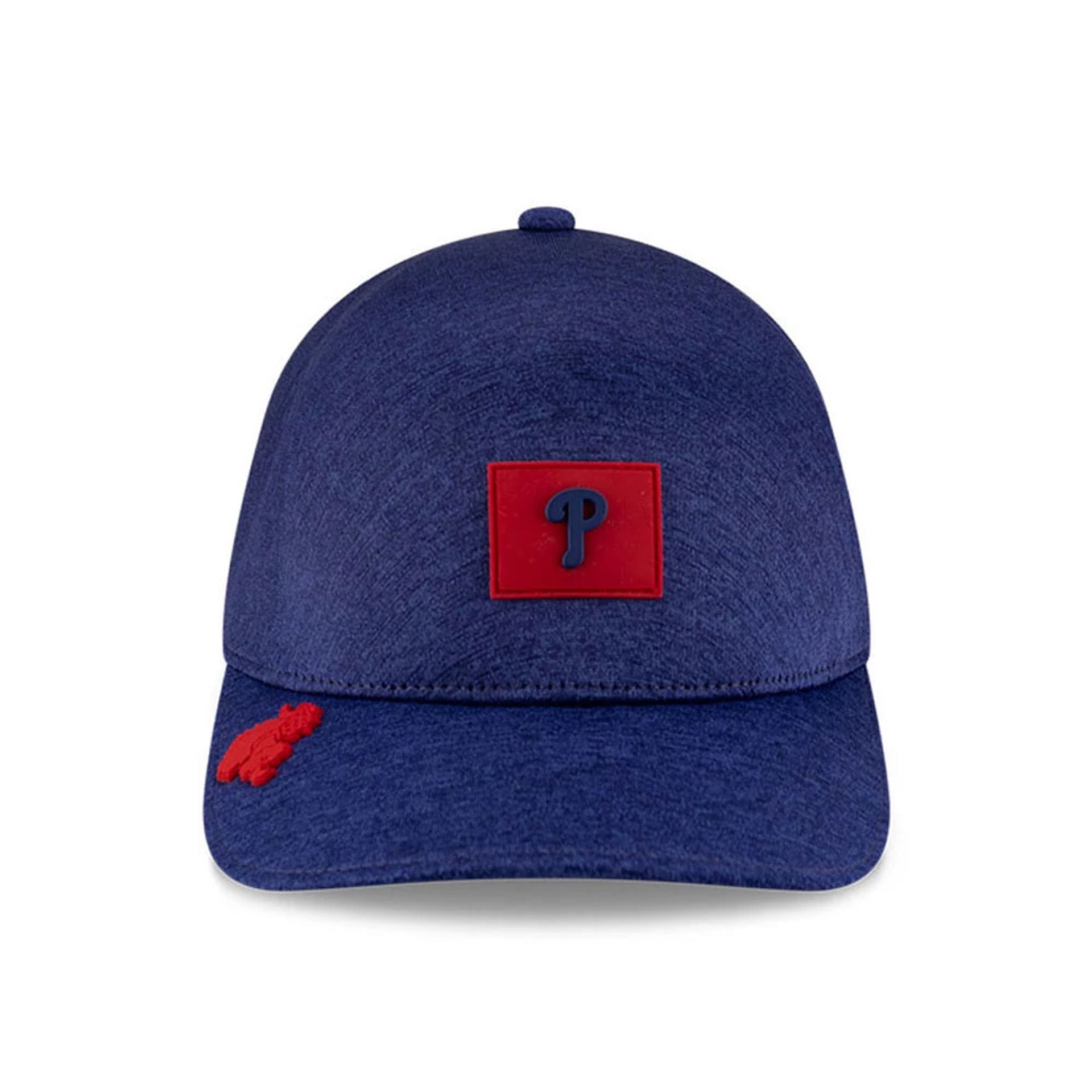 Pictured is this MLB Clubhouse Philadelphia Phillies 39THIRTY Infinity Stretch Fit cap in red. 2