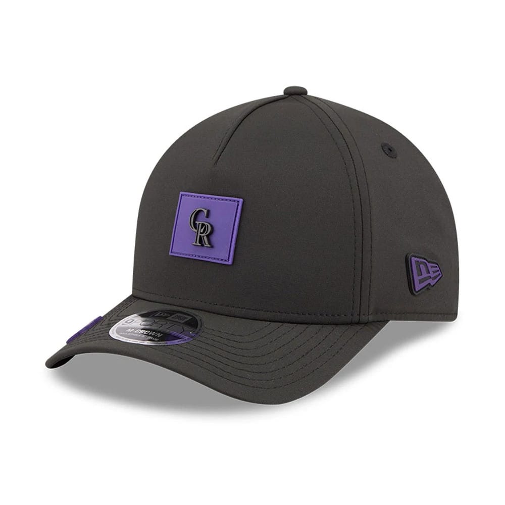 Pictured is this MLB Clubhouse Colorado Rockies 9FORTY M-Crown A-Frame cap in black. 3