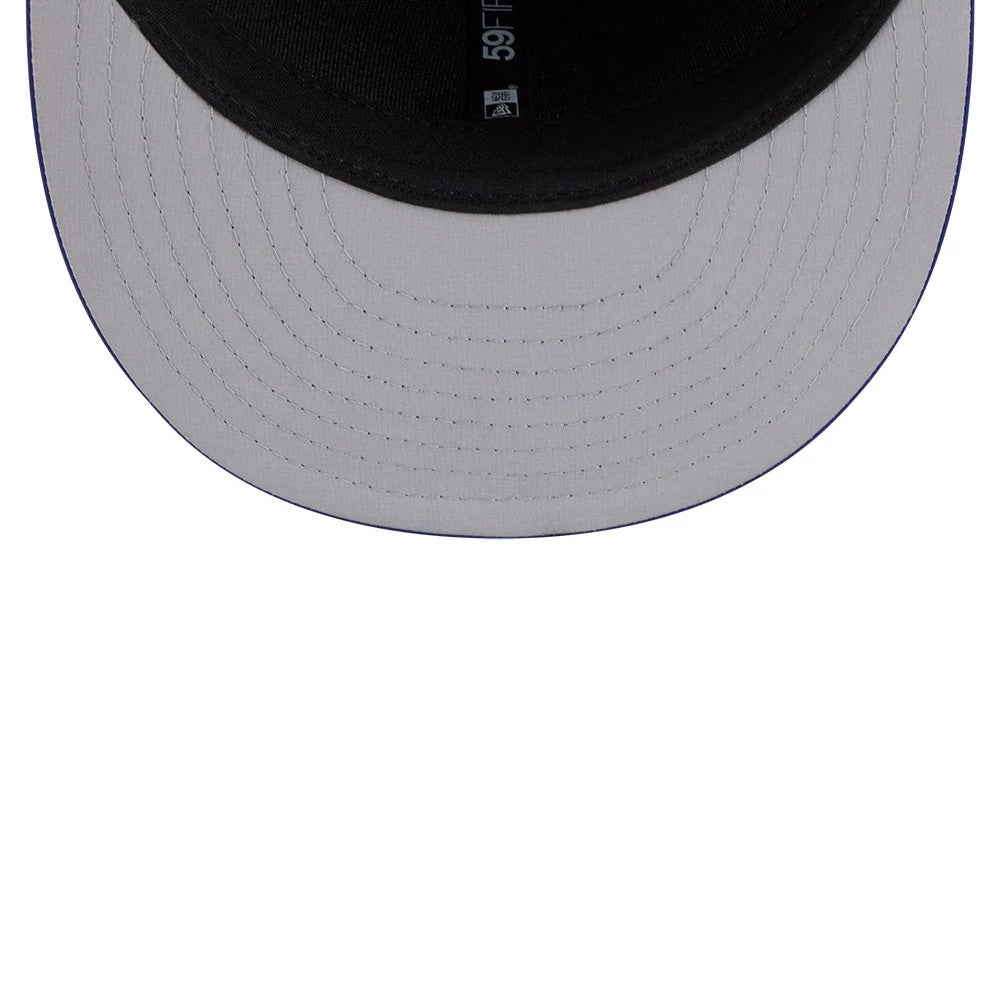 Pictured is this MLB Clubhouse LA Dodgers 59FIFTY Fitted cap in dark blue. 2
