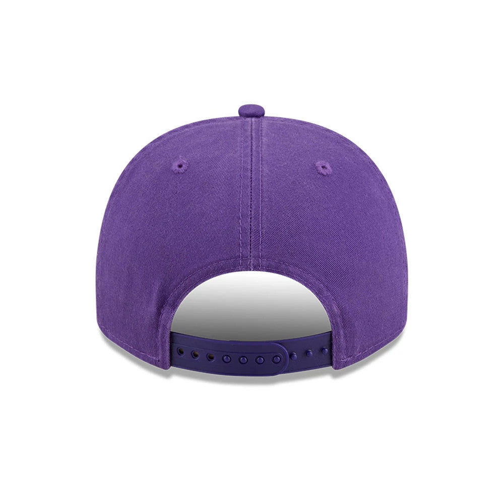 Pictured is this NBA Historic LA Lakers 9FIFTY A-Frame Snapback cap in purple. 7