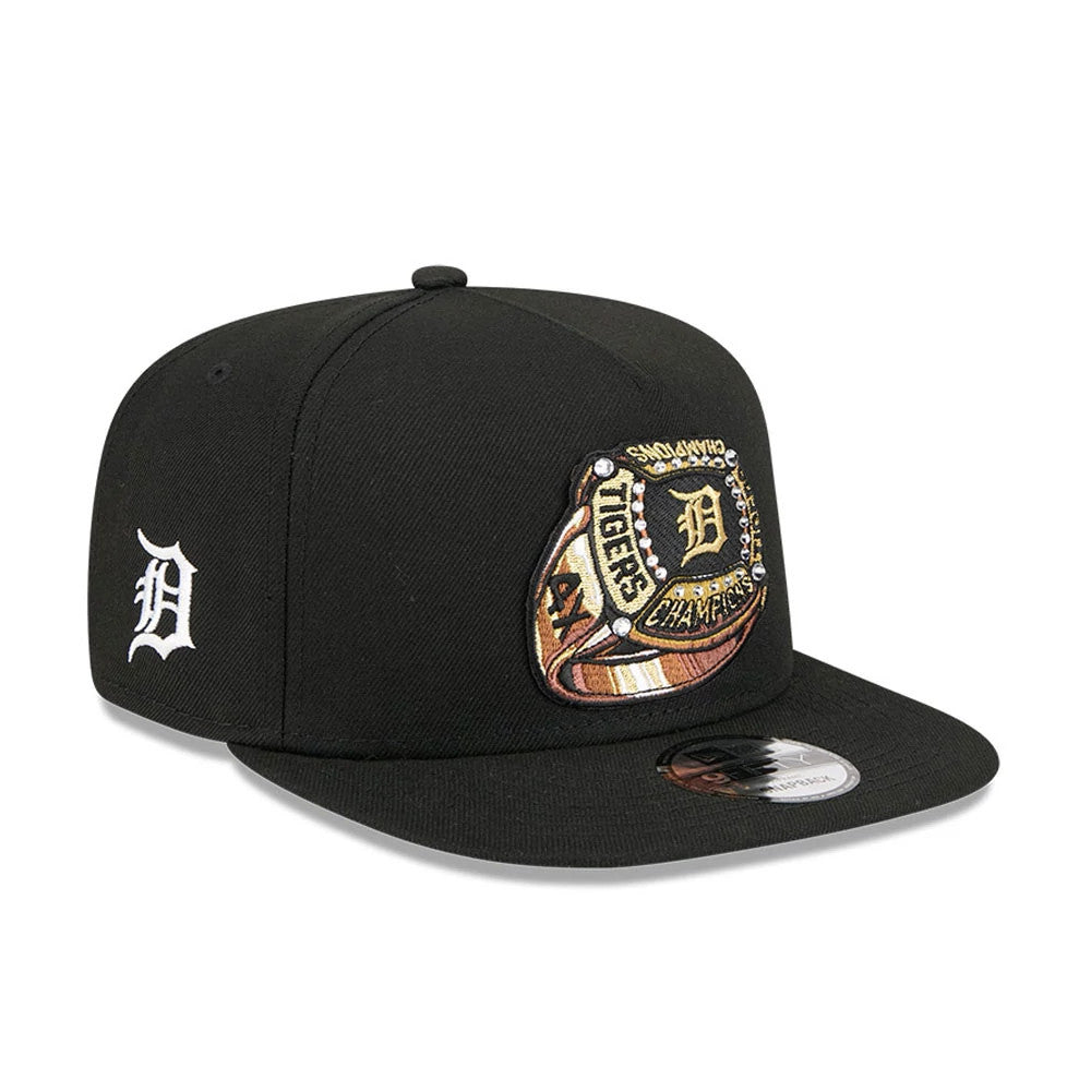 Pictured is this MLB Ring Detroit Tigers 9FIFTY A-Frame Snapback cap in black. 1