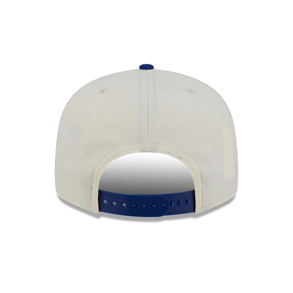 Pictured is this MLB Localized Chicago Cubs 9FIFTY Snapback cap in white. 7