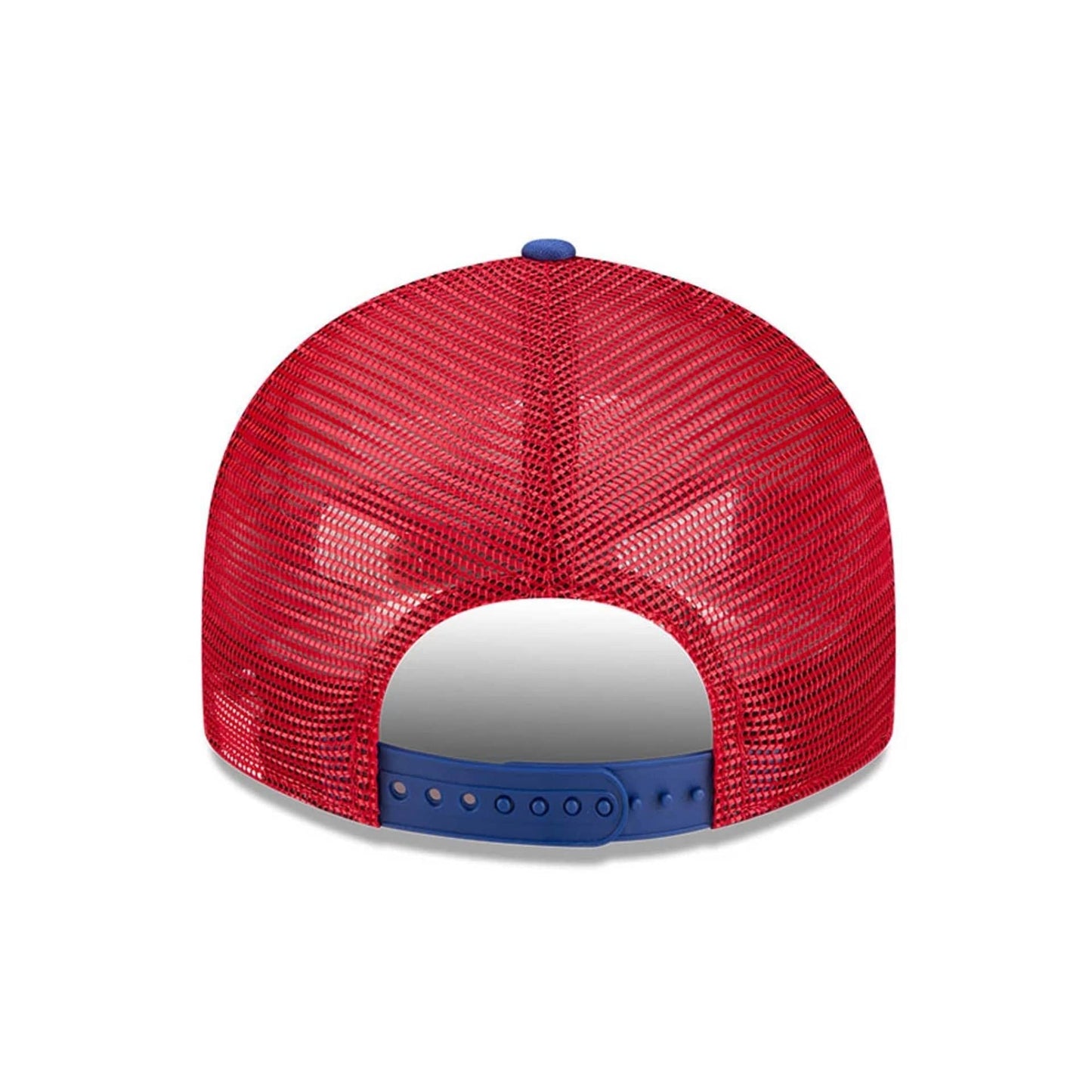 Pictured is this MLB Blocked Atlanta Braves 9FIFTY Split Panel Snapback cap in blue. 7