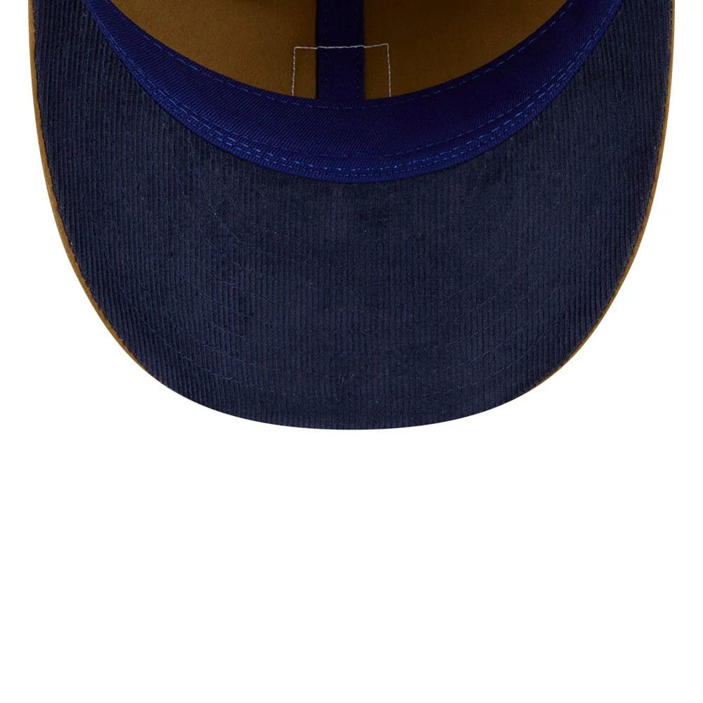 Pictured is this MLB Brushed Brooklyn Dodgers Retro Crown 9FIFTY cap in Dark Beige. 2
