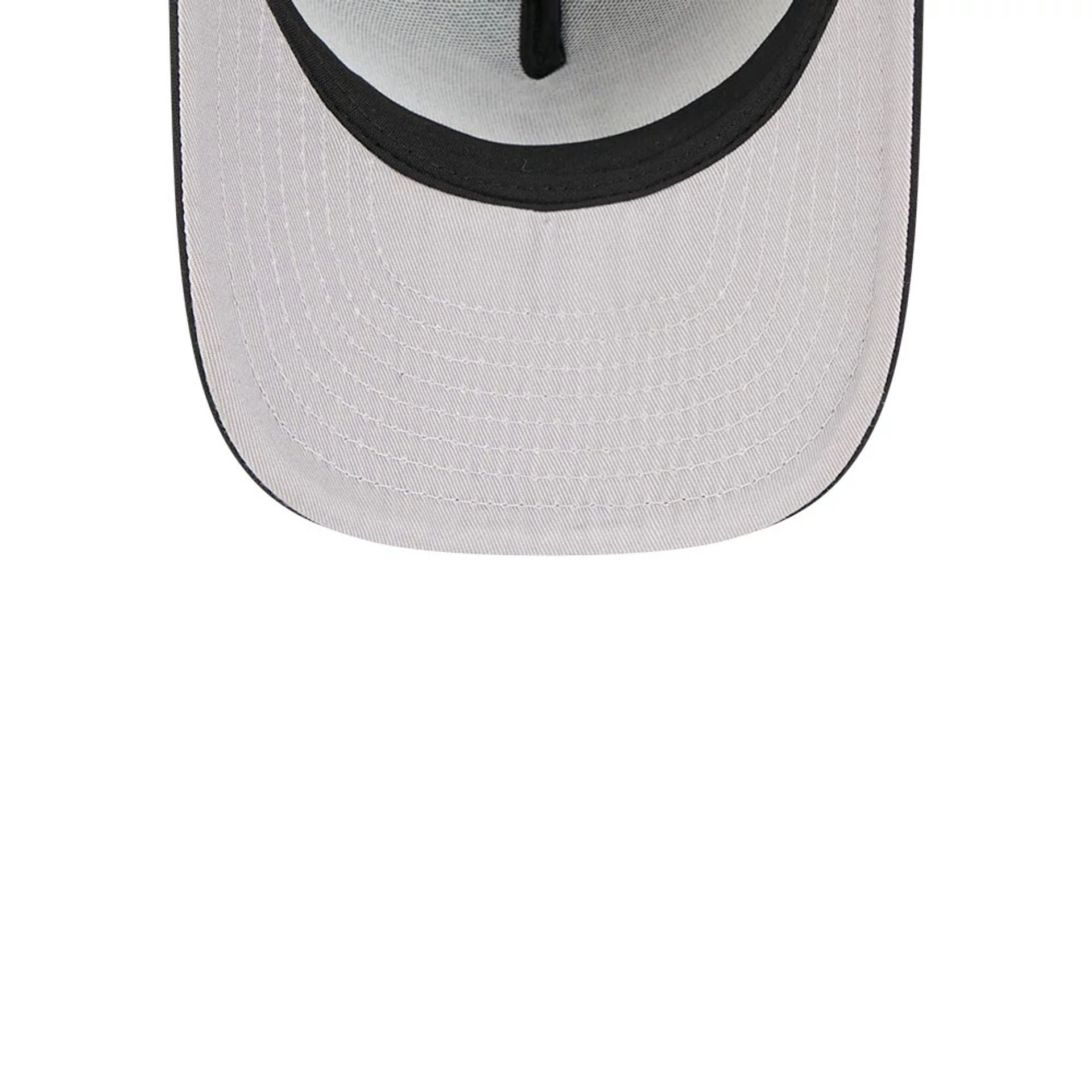 Pictured is this MLB Washed Detroit Tigers 9FIFTY A-Frame Trucker cap in black. 2