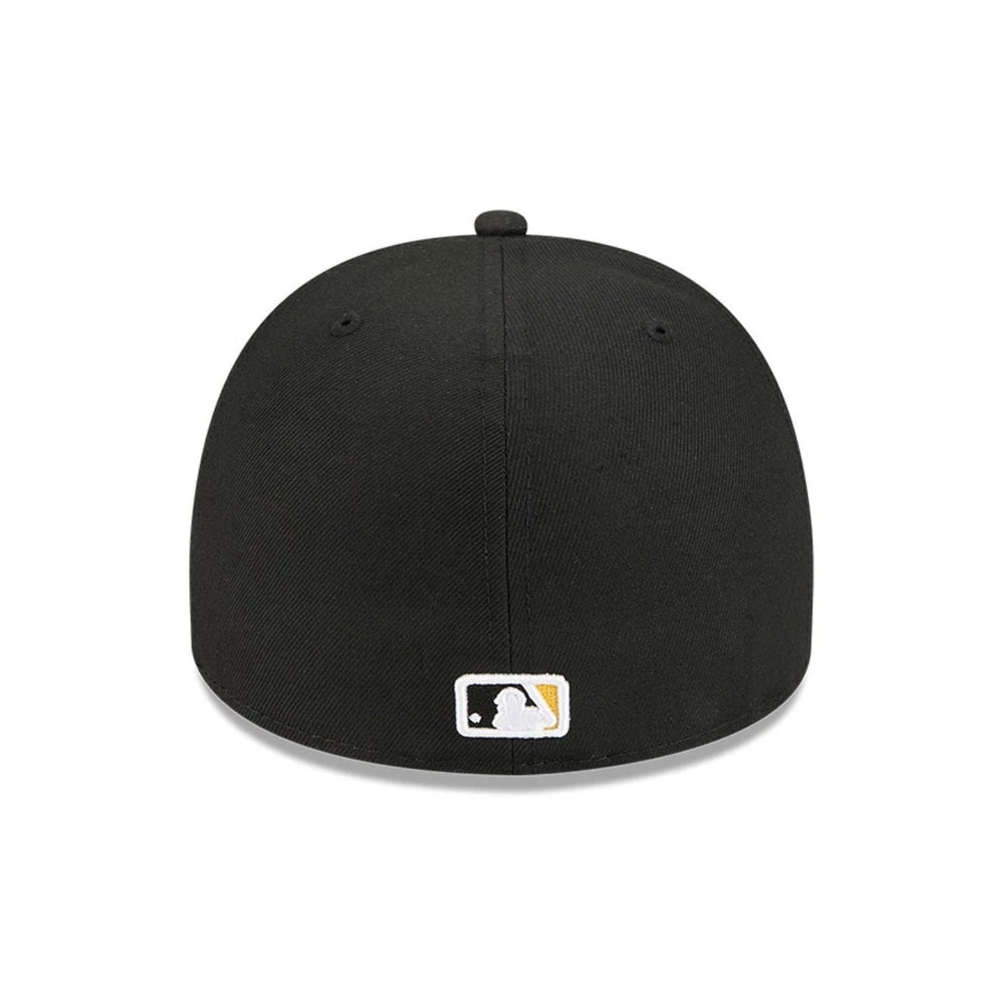 Pictured is this MLB Cartoon Pittsburgh Pirates 59FIFTY A-Frame Fitted cap in black. 7