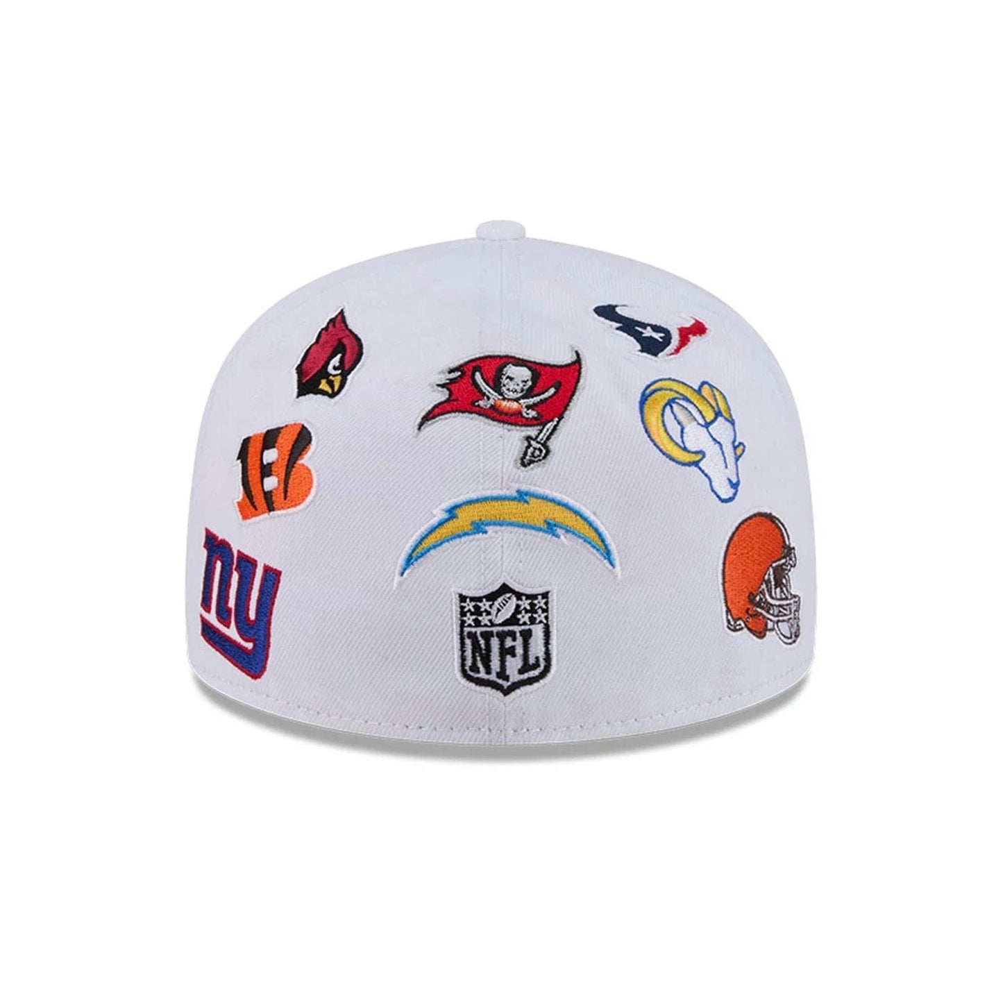 Pictured is this NFL All Over 59FIFTY Fitted cap in white. 7