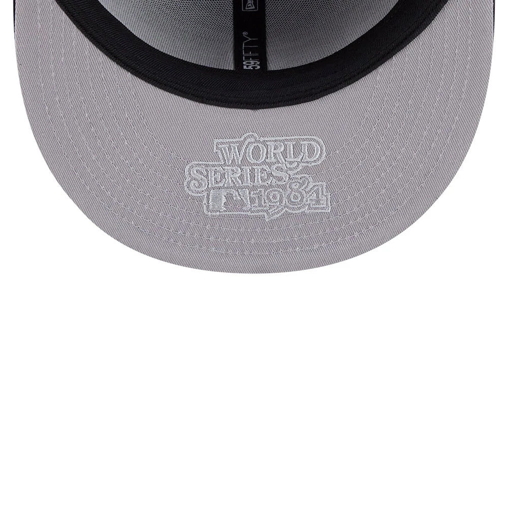 Pictured is this MLB Hidden Hit Detroit Tigers 59FIFTY Fitted cap in navy. 2