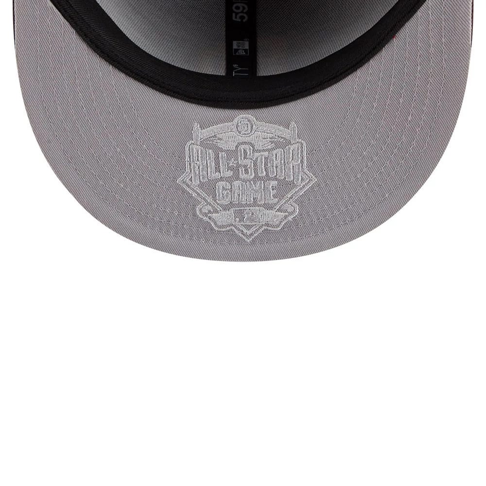 Pictured is this MLB Hidden Hit San Diego Padres 59FIFTY Fitted cap in dark brown. 2