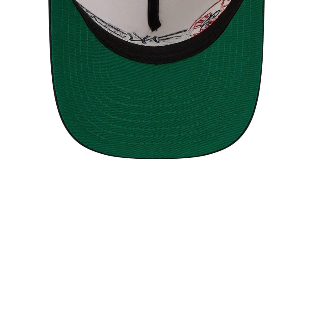 Pictured is this MLB Classic New York Yankees 9FIFTY A-Frame Snapback cap in Cream. 2