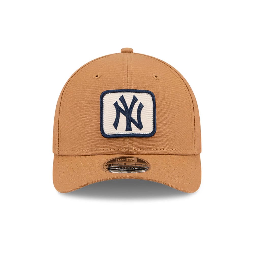 Pictured is this MLB Team Choice New York Yankees 9FORTY M-Crown cap in beige. 4