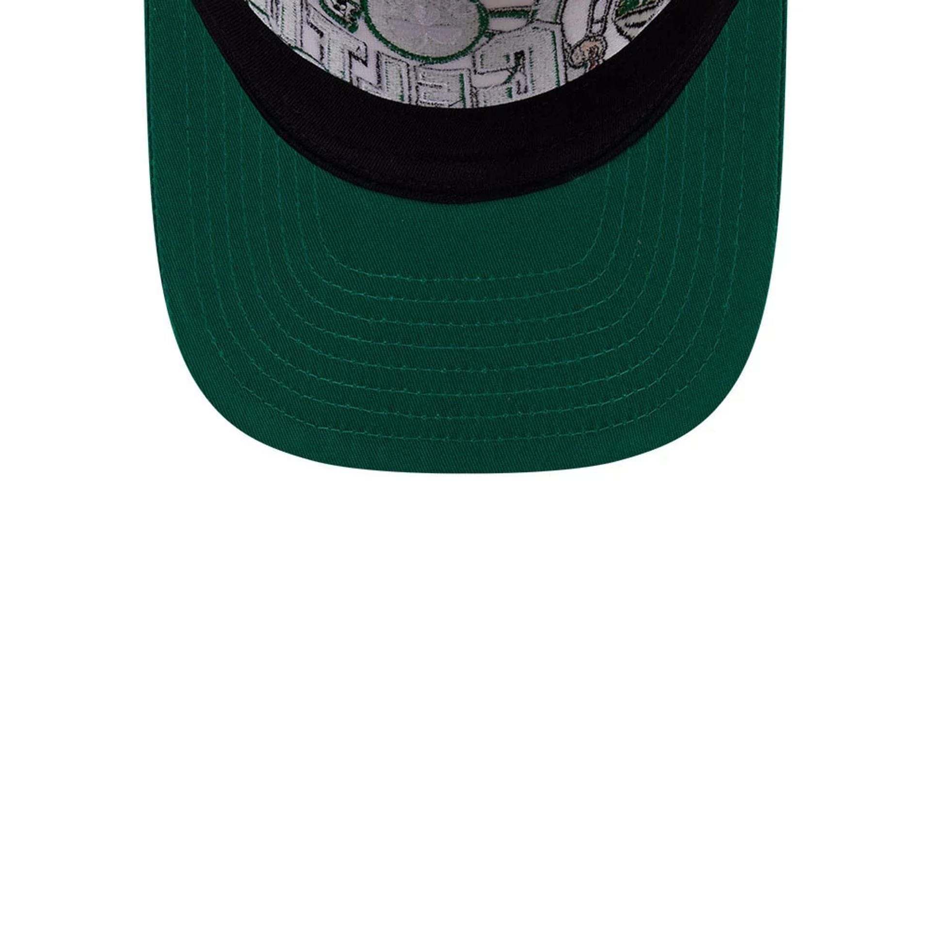 Pictured is this NBA Classic Boston Celtics 9FIFTY A-Frame Snapback cap in White. 2