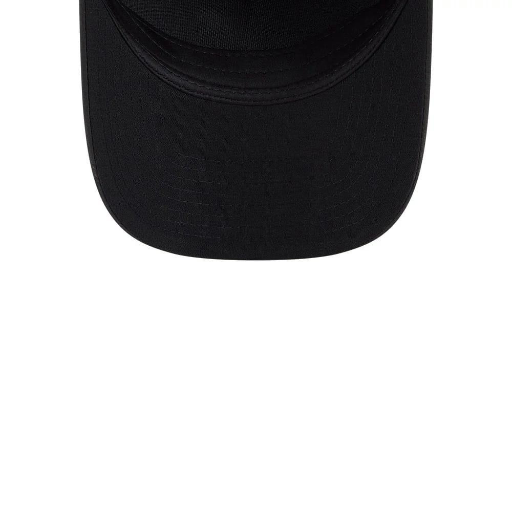 Pictured is this MLB Badged Chicago White Sox 9FORTY M-Crown A-Frame Trucker cap in black. 7