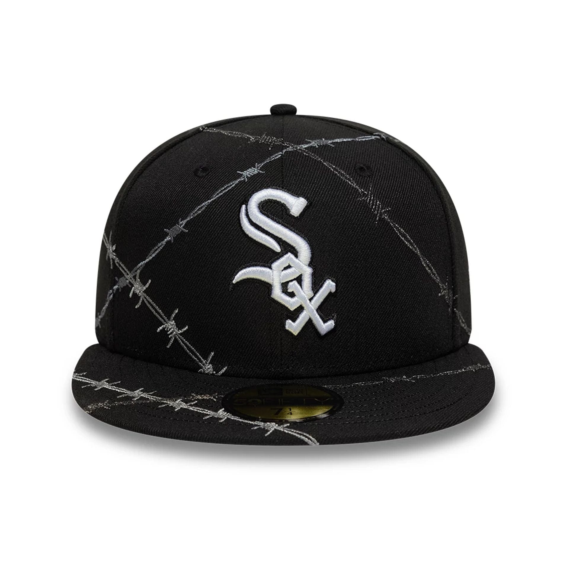 This is a Chicago White Sox MLB Wire Black 59FIFTY Fitted Cap 2