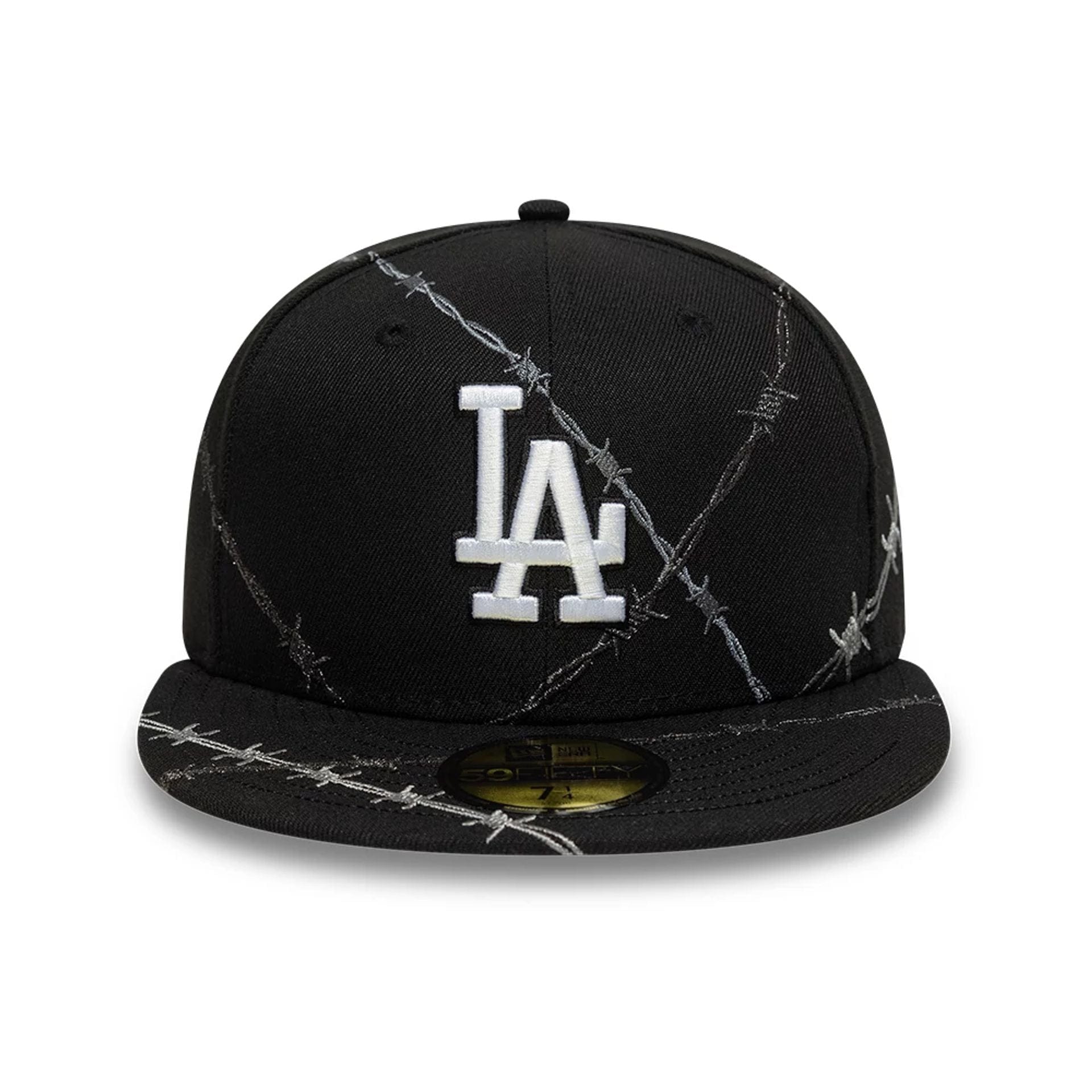 This is a LA Dodgers MLB Wire Black 59FIFTY Fitted Cap 2