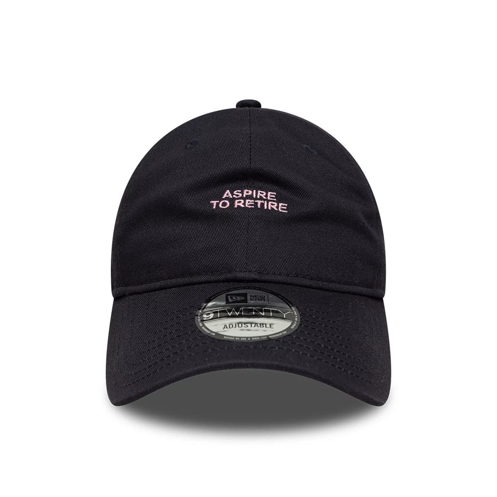 This is a New Era Slogan Navy 9TWENTY Adjustable Cap 2