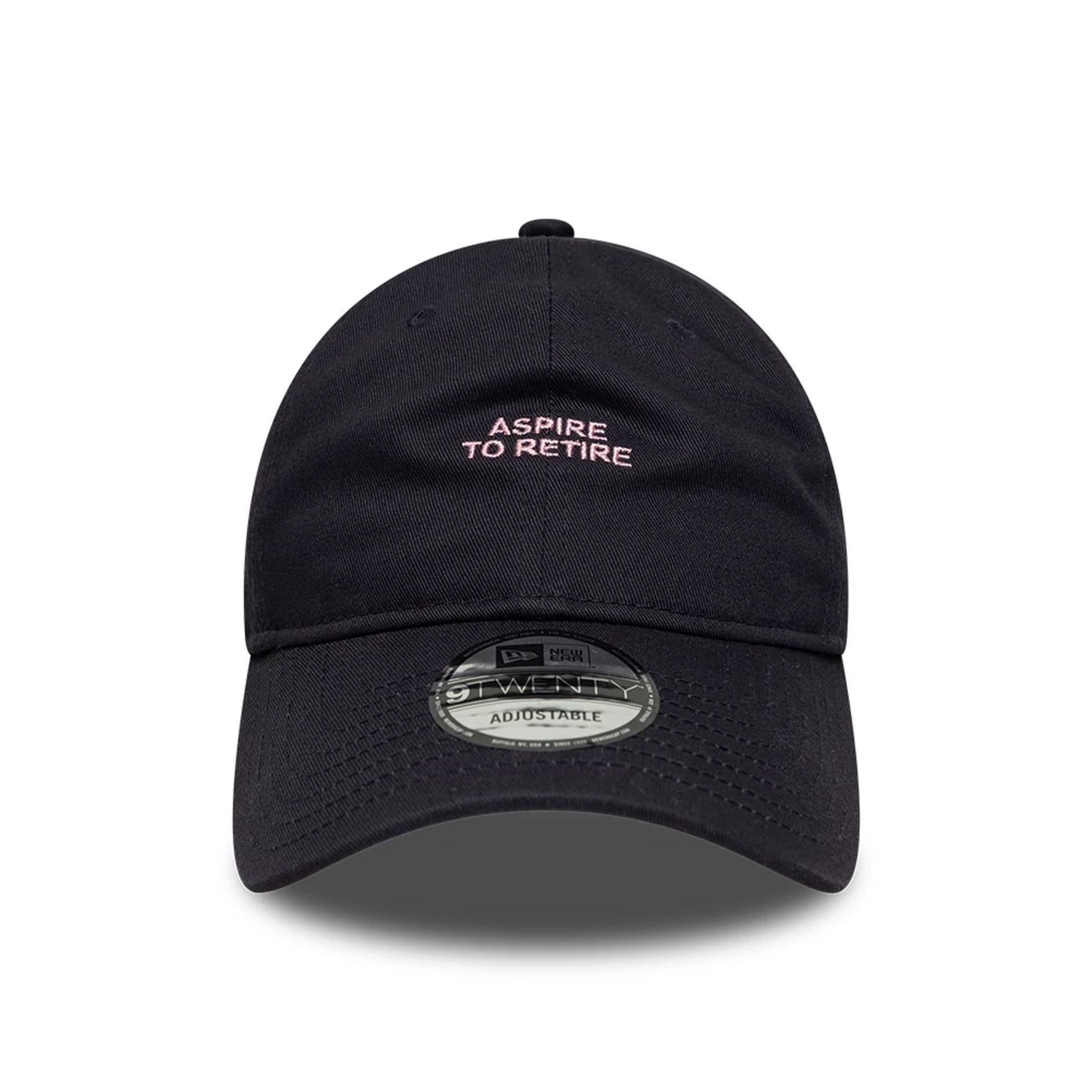 This is a New Era Slogan Navy 9TWENTY Adjustable Cap 2