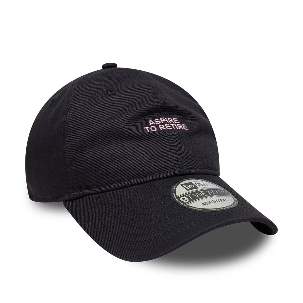 This is a New Era Slogan Navy 9TWENTY Adjustable Cap 3