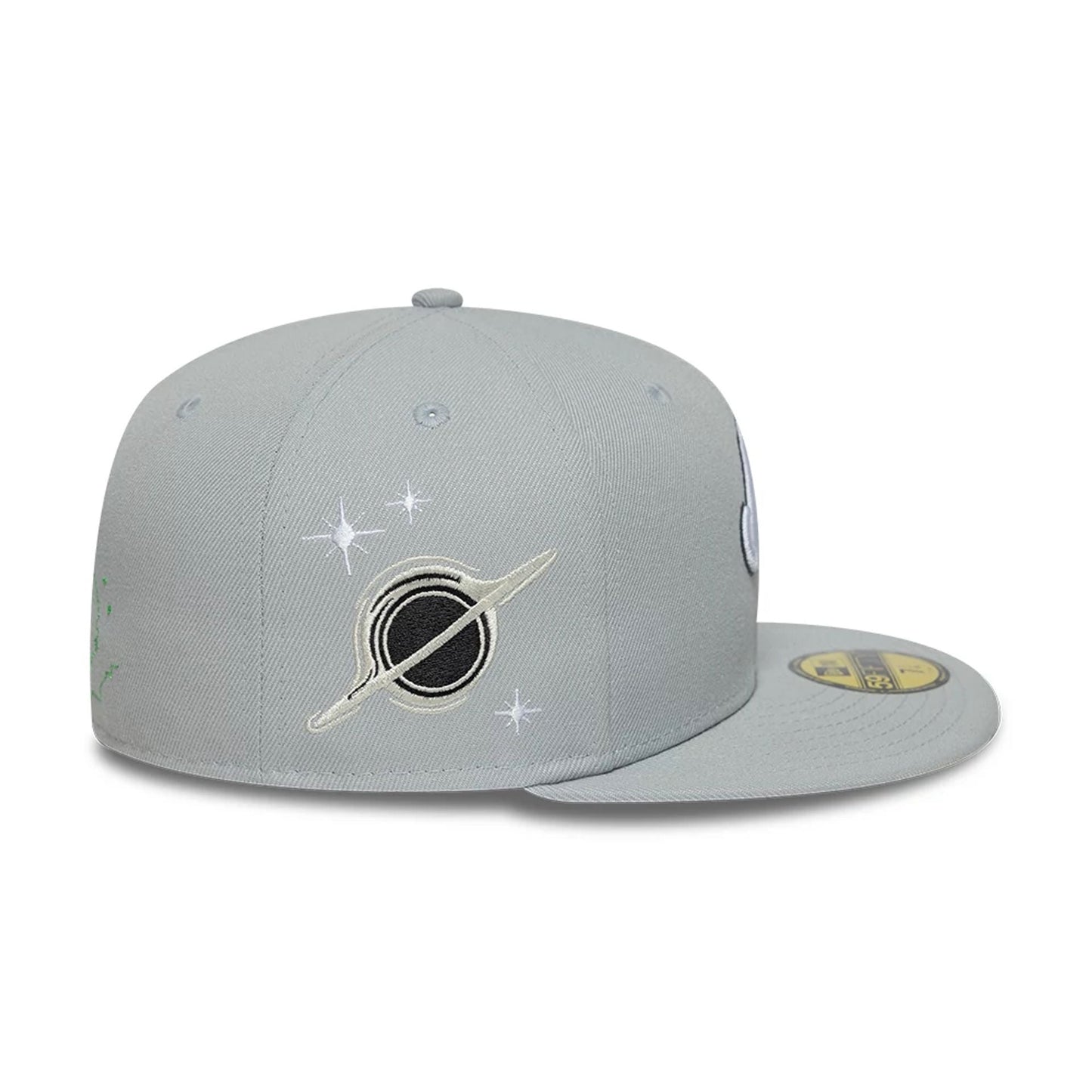 This is a New Era Planet Icon Grey 59FIFTY Fitted Cap 7