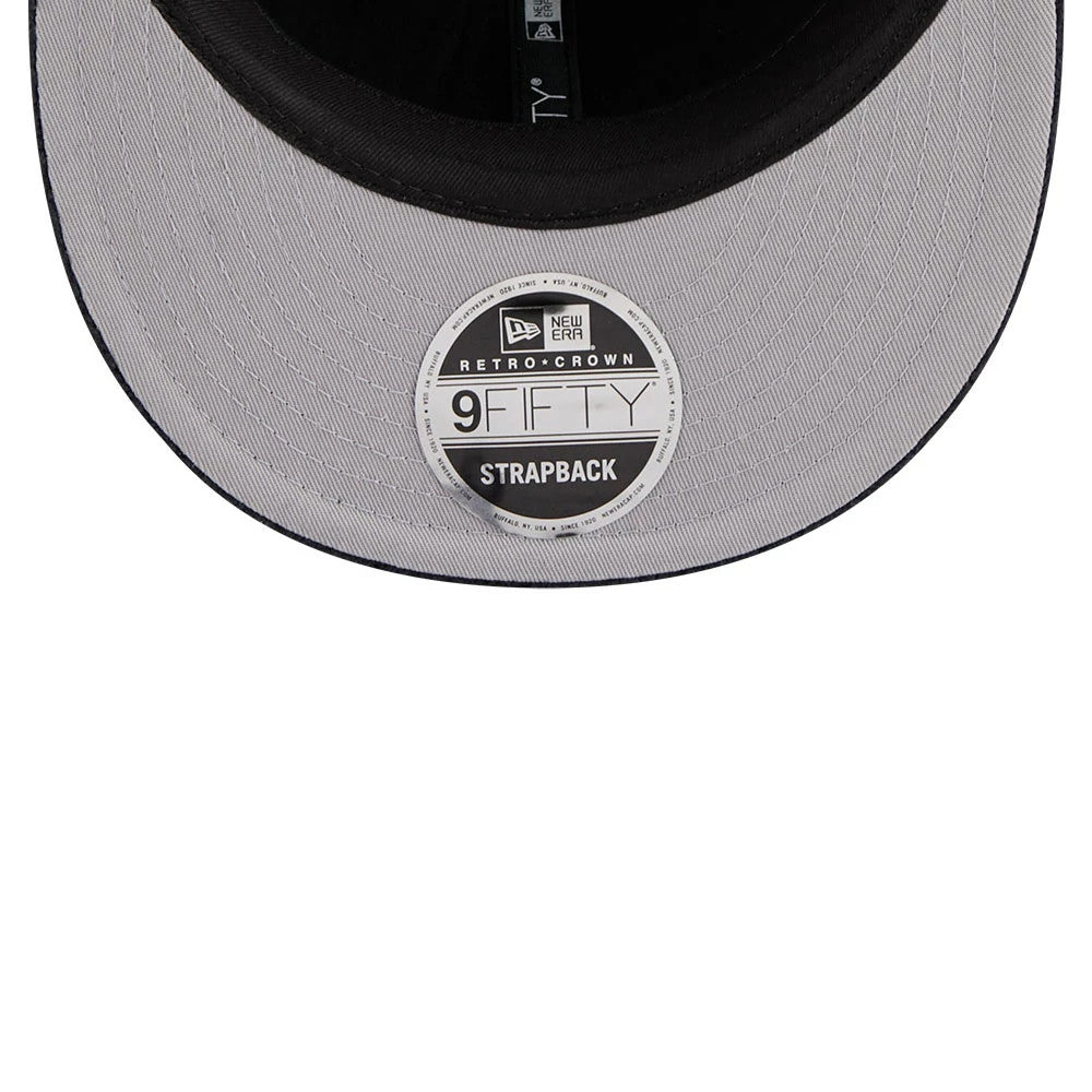 This is a New Era Waffle Knit Navy Retro Crown 9FIFTY Adjustable Cap 2