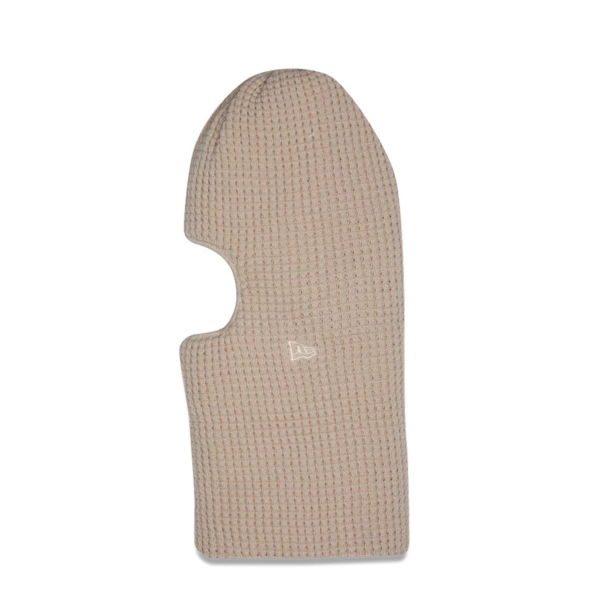 This is a New Era Waffle Knit Light Beige Balaclava 2