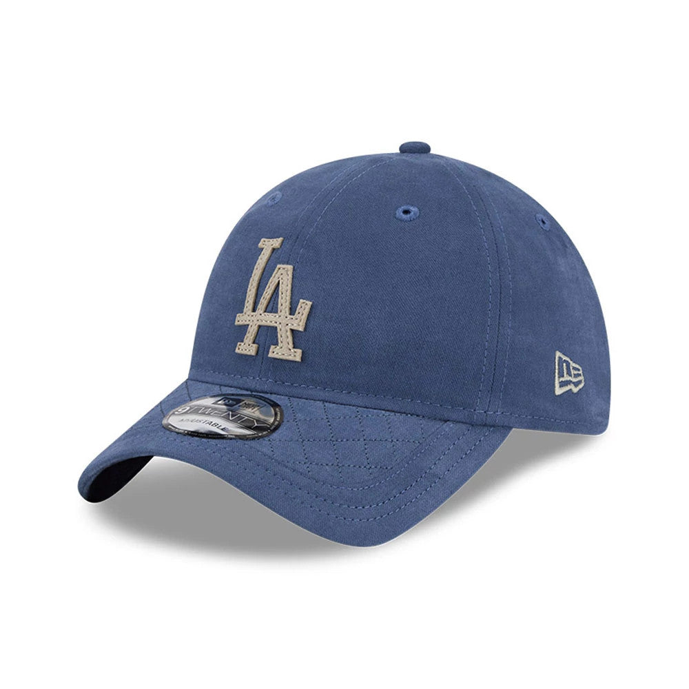 This is a LA Dodgers MLB Quilted Dark Blue 9TWENTY Adjustable Cap 1