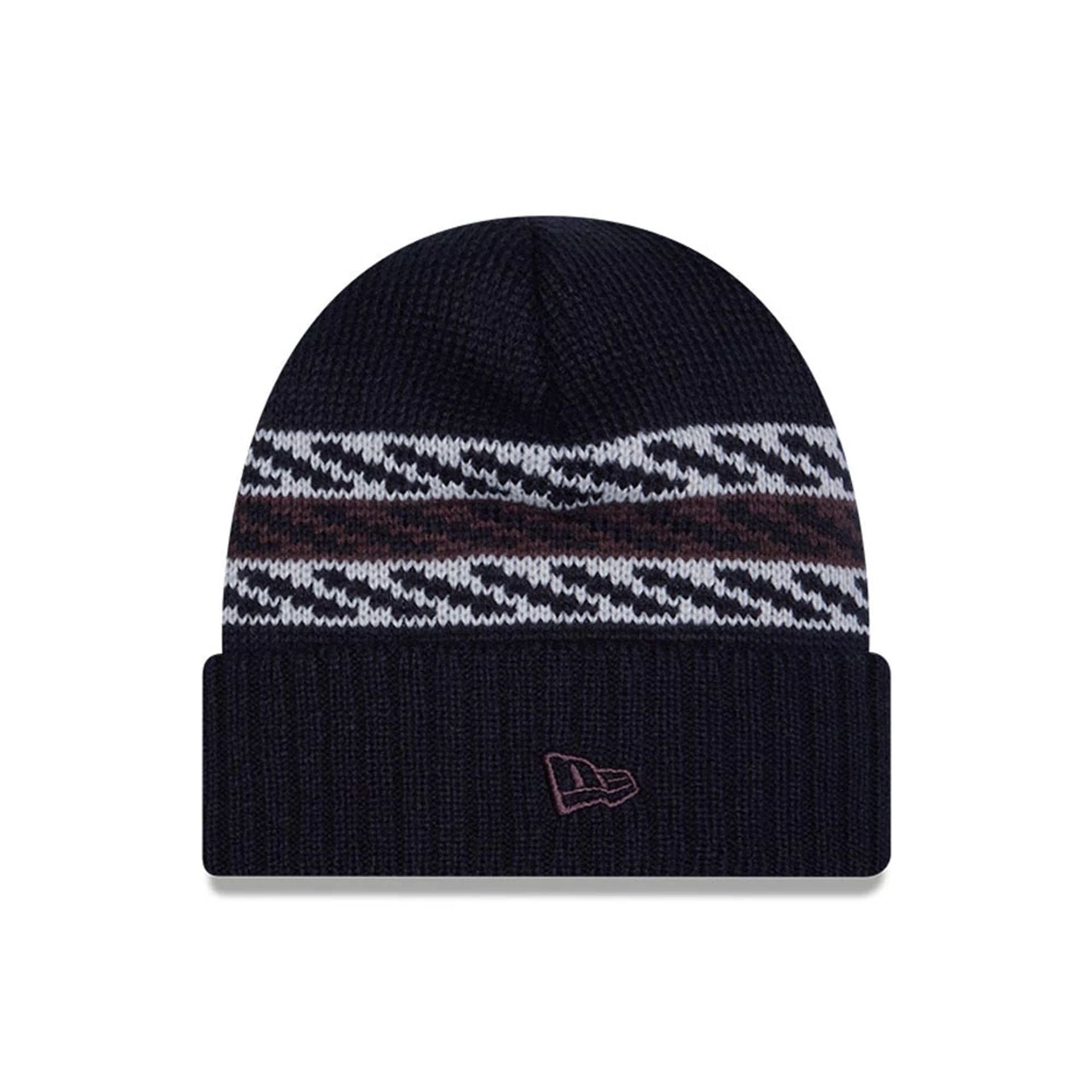 This is a Boston Red Sox MLB Quilted Navy Cuff knit Beanie Hat 2