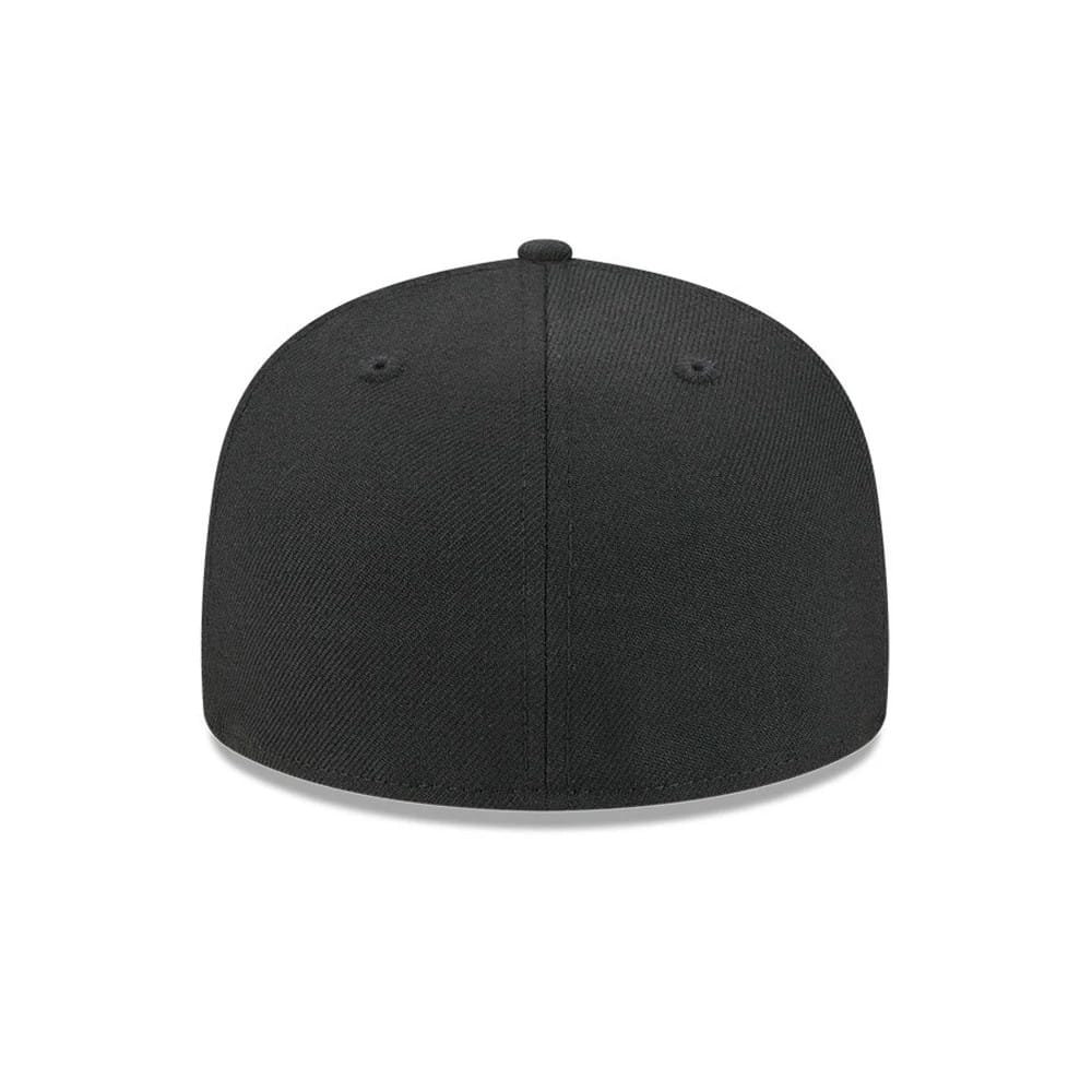 Pictured is this MLB Soft Black New York Mets 59FIFTY Fitted cap in black. 5