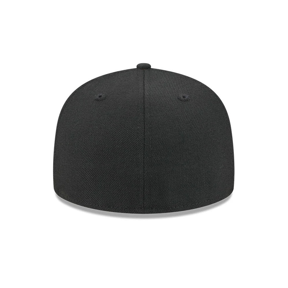 Pictured is this MLB Soft Black New York Mets 59FIFTY Fitted cap in black. 5