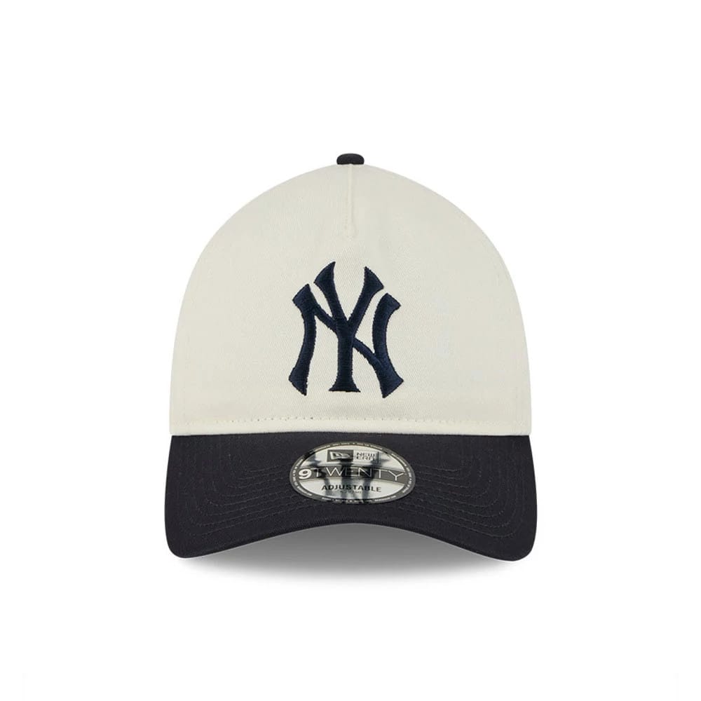Pictured is this MLB Chrome New York Yankees 9TWENTY A-Frame cap in white. 3