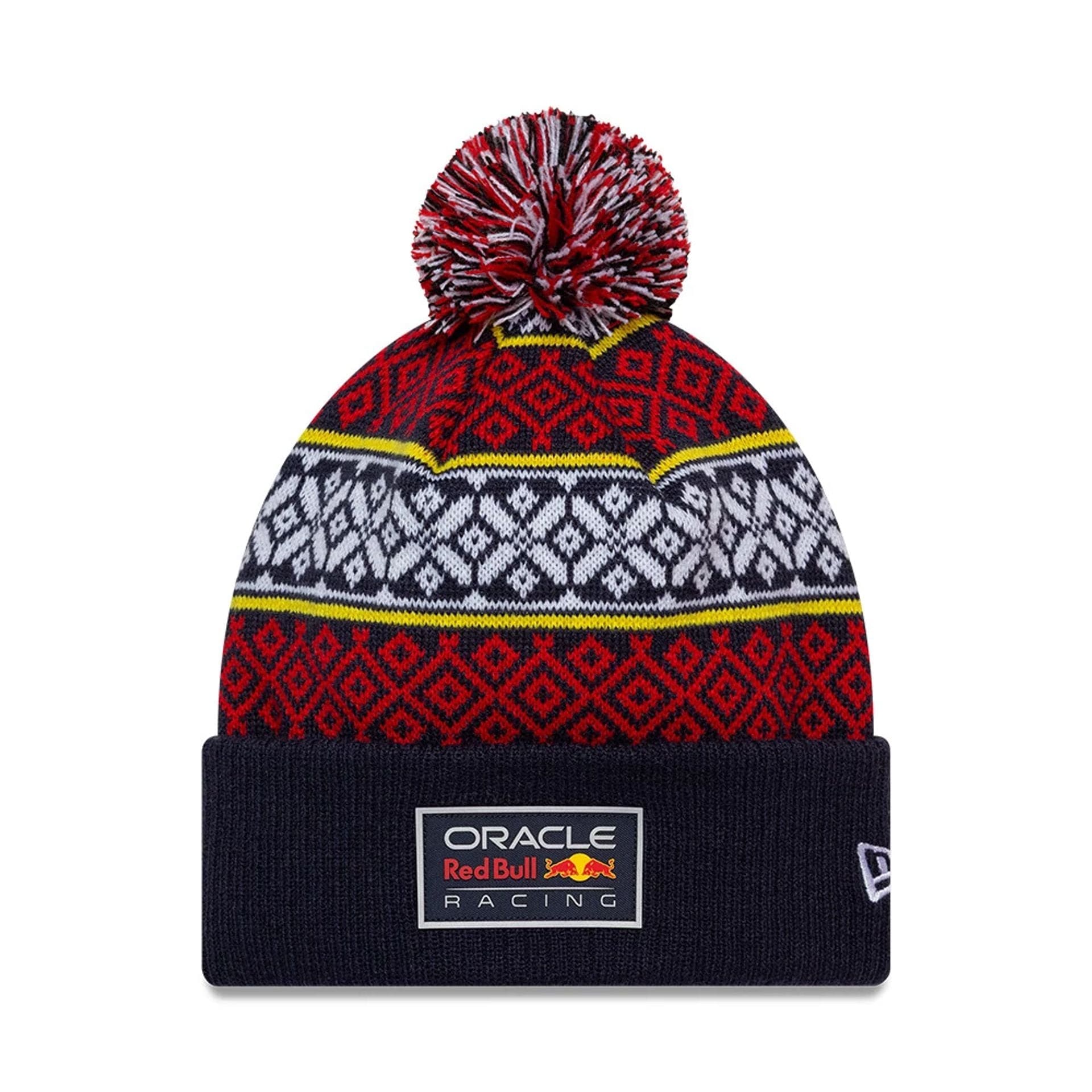 This is a Red Bull Racing Xmas Dark Blue Cuff knit Beanie Hat 1