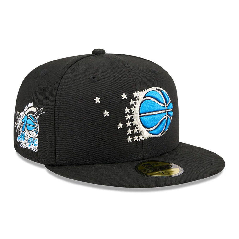 Pictured is this NBA Hardwood Classic Orlando Magic 59FIFTY Fitted cap in black. 1