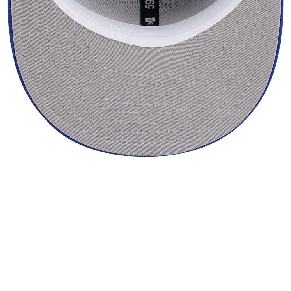 Pictured is this NBA Hardwood Classic Sidepatch Golden State Warriors 59FIFTY Fitted cap in blue. 2