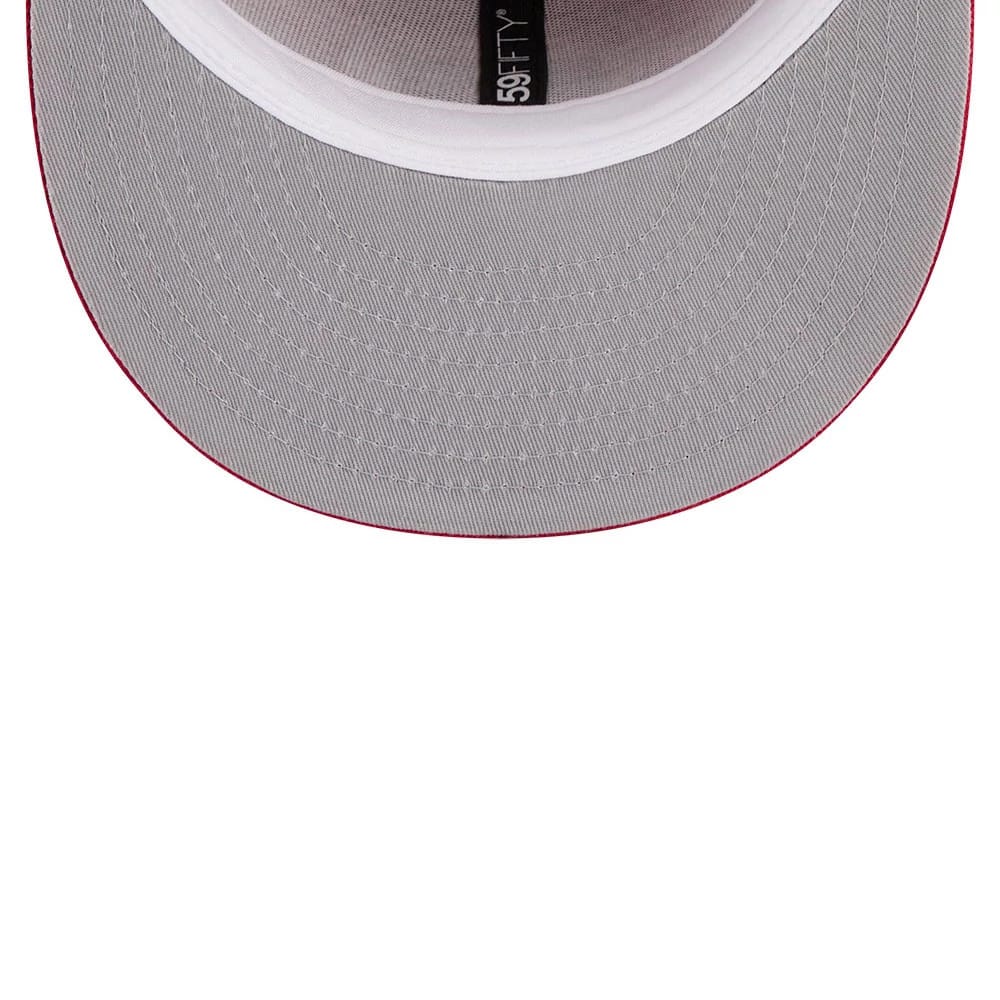 Pictured is this NBA Hardwood Classic Anniversary Houston Rockets 59FIFTY Fitted cap in red. 2