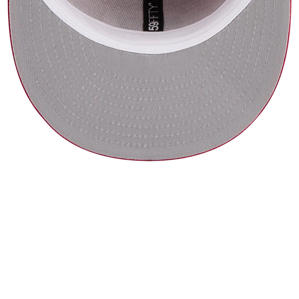 Pictured is this NBA Hardwood Classic Anniversary Houston Rockets 59FIFTY Fitted cap in red. 2