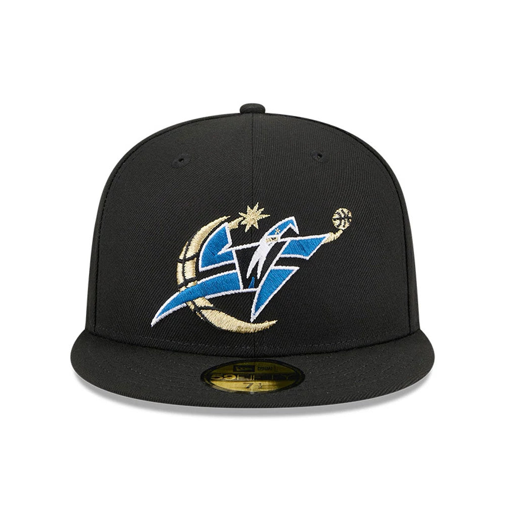 Pictured is this NBA Hardwood Classic Washington Wizards 59FIFTY Fitted cap in black. 3